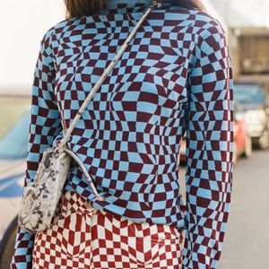 Paloma Wool Flow Check Turtleneck
